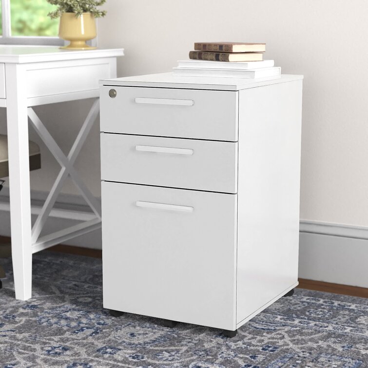 White 3 online drawer file cabinet